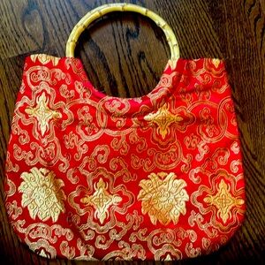 Bamboo Chinese print bag